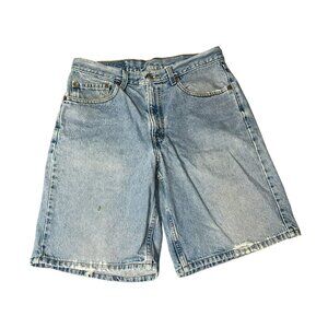 VTG 90s Levi's Women's Light Wash Denim Jean 9" Shorts 550 W 33"
